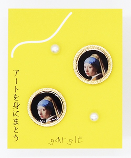 gargle（ガーグル）の「gargle ガーグル:ミニ絵画セットピアス（ピアス（両耳用）・レディース・イエロー/ブルー/ブラック・FREE）」の4枚目の写真