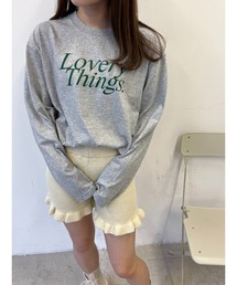 WC（ダブル シー）の「Loverythings ロゴプリントビッグロンT（Tシャツ/カットソー・レディース）」