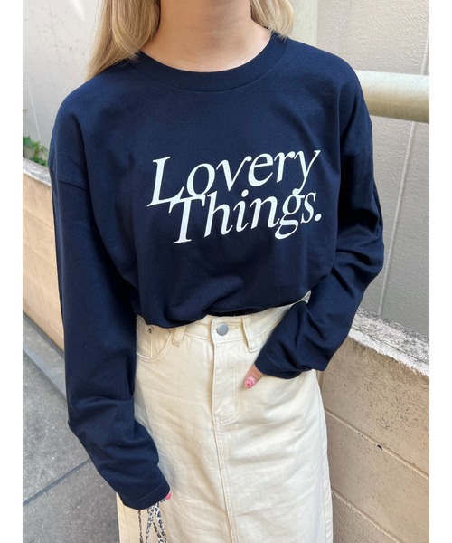 WC(ダブル シー)の「Loverythings ロゴプリントビッグロンT(Tシャツ/カットソー・レディース・グレー/ホワイト/ネイビー・FREE)」の17枚目の写真