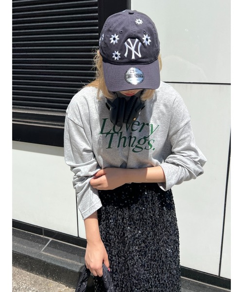 WC(ダブル シー)の「Loverythings ロゴプリントビッグロンT(Tシャツ/カットソー・レディース・グレー/ホワイト/ネイビー・FREE)」の11枚目の写真