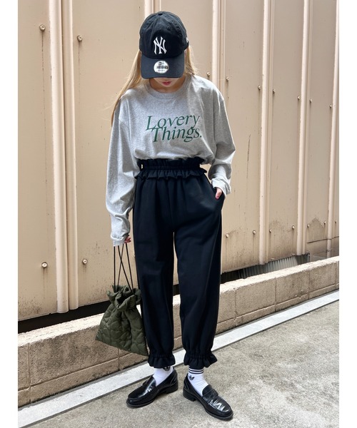 WC(ダブル シー)の「Loverythings ロゴプリントビッグロンT(Tシャツ/カットソー・レディース・グレー/ホワイト/ネイビー・FREE)」の13枚目の写真