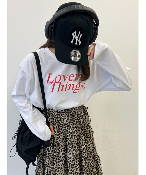 WC(ダブル シー)の「Loverythings ロゴプリントビッグロンT(Tシャツ/カットソー・レディース・グレー/ホワイト/ネイビー・FREE)」の4枚目の写真