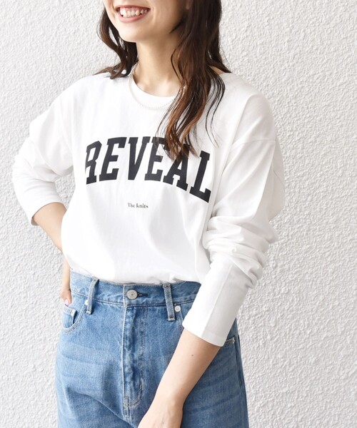 SHIPS any(シップス エニィ)の「【SHIPS any別注】THE KNiTS:〈洗濯機可能〉ラウンドヘム ロゴ ロンTEE(Tシャツ/カットソー・レディース・ホワイト/ホワイト系その他/ライトグレー・ONE SIZE)」の21枚目の写真