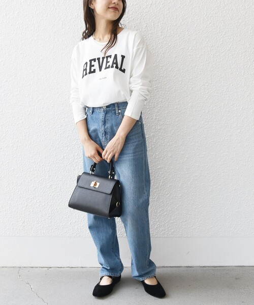 SHIPS any(シップス エニィ)の「【SHIPS any別注】THE KNiTS:〈洗濯機可能〉ラウンドヘム ロゴ ロンTEE(Tシャツ/カットソー・レディース・ホワイト/ホワイト系その他/ライトグレー・ONE SIZE)」の19枚目の写真