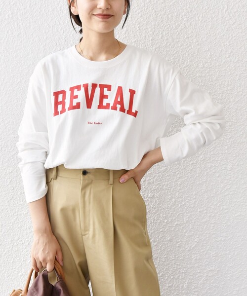 SHIPS any(シップス エニィ)の「【SHIPS any別注】THE KNiTS:〈洗濯機可能〉ラウンドヘム ロゴ ロンTEE(Tシャツ/カットソー・レディース・ホワイト/ホワイト系その他/ライトグレー・ONE SIZE)」の16枚目の写真