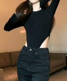 LADY LIKE（レディライク）の「サイド開きカットトップス（Tシャツ/カットソー）」