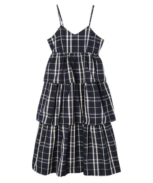 Sugar spoon（シュガースプーン）の「・SUGAR　SPOON　チェックラッフルキャミワンピース（ワンピース・レディース・グリーン/ネイビー・FREE）」の19枚目の写真