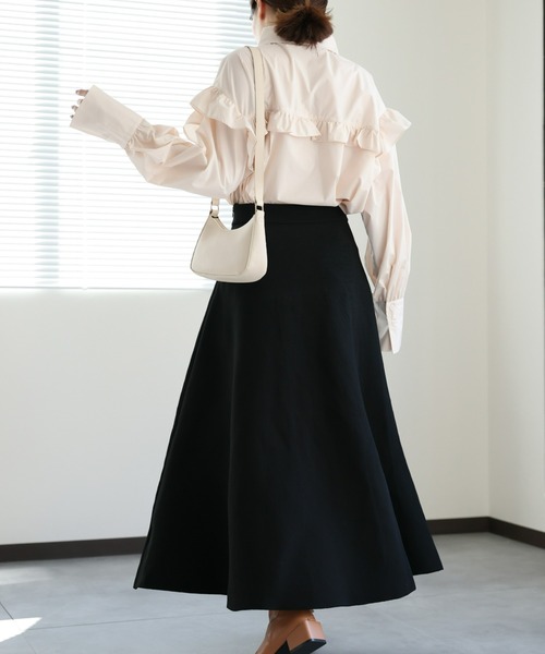 セール】フリルブラウス/長袖（シャツ/ブラウス