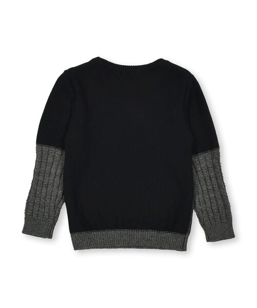 BeBe(ベベ)の「パッチワーク調ニット(90~150cm)(ニット/セーター・キッズ・ブラック系その他・110cm/100cm/140cm/130cm/120cm/150cm)」の11枚目の写真