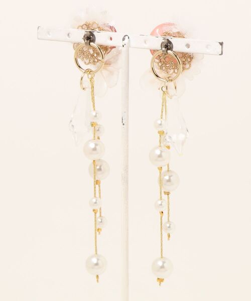 tone（トーン）の「【shinkainokakera】Pink Button(MA)（ピアス（両耳用）・レディース・ピンク・FREE）」の4枚目の写真
