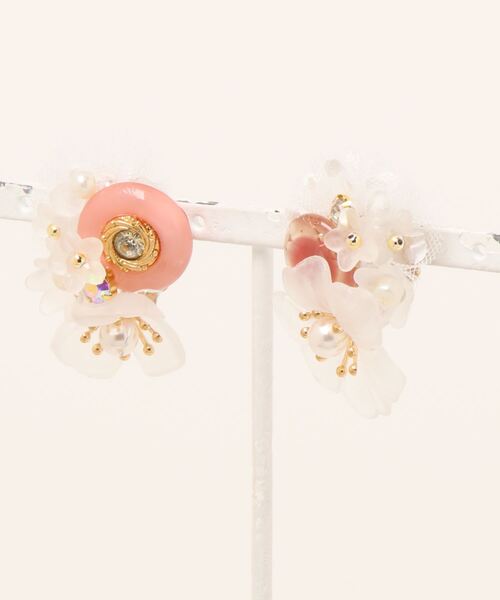 tone（トーン）の「【shinkainokakera】Pink Button(MA)（ピアス（両耳用）・レディース・ピンク・FREE）」の5枚目の写真