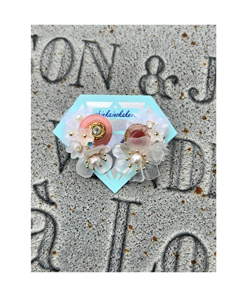 tone（トーン）の「【shinkainokakera】Pink Button(MA)（ピアス（両耳用）・レディース・ピンク・FREE）」の3枚目の写真