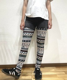 COMON＋（コモンプラス）の「ユニセックス ノルディック 総柄 レギンス（レギンス/スパッツ）」