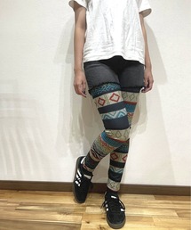 COMON＋（コモンプラス）の「ユニセックス ノルディック 総柄 レギンス（レギンス/スパッツ）」