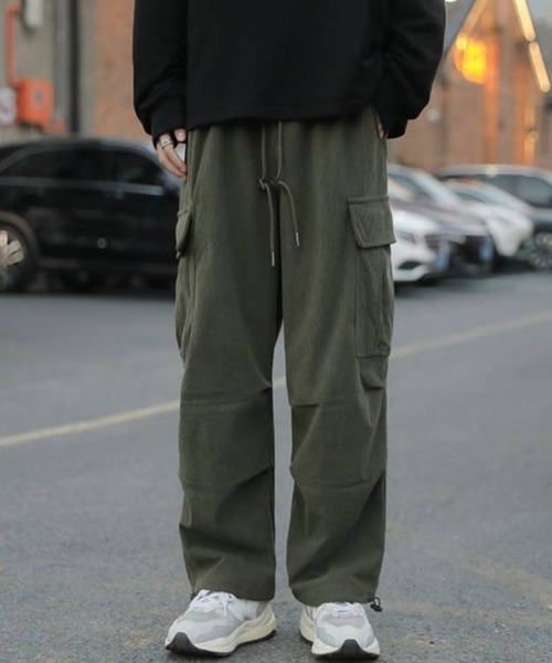 MAHF コーデュロイ レイジーワイドカーゴパンツ レイジーワイドカーゴ