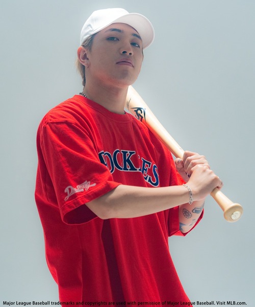 y*n様 MLB　Dr.SWAGコラボフロッキープリントTシャツ　平野紫耀 MLB】Dr.SWAGコラボフロッキープリントTシャツ BACK TO THE