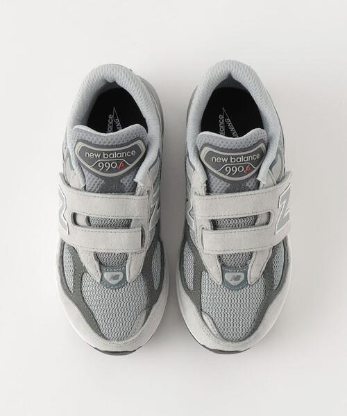 NEW BALANCE(ニューバランス)の「【WEB限定】PV990 スニーカー 18cm-21cm(スニーカー・キッズ・ライトグレー/ネイビー・18cm/20cm/21cm/19cm)」の4枚目の写真