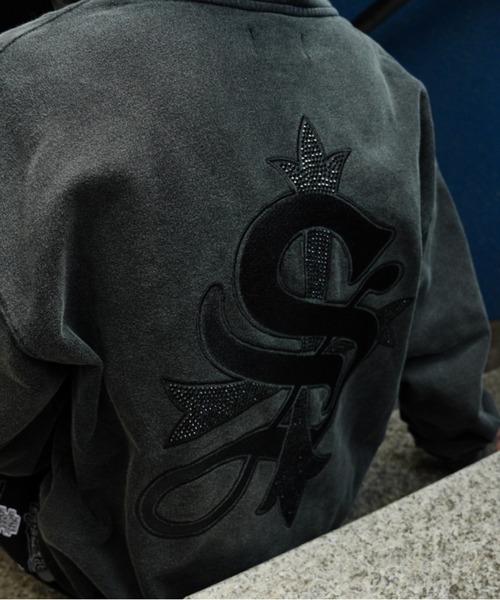 SUPPLIER(サプライヤー)の「SUPPLIER/サプライヤー/別注 CROSS ZIP HOODIE BLACK(パーカー・メンズ・ブラック・XL/M/L)」の7枚目の写真
