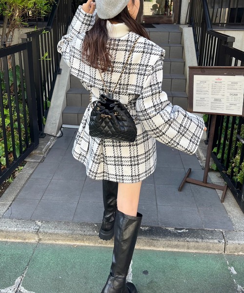 one after another NICE CLAUP（ワンアフターアナザーナイスクラップ）の「アソートキルティングリュック（バックパック/リュック・レディース・ピンク/ブラック/アイボリー・FREE）」の19枚目の写真