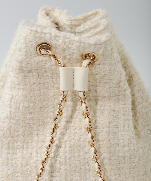 one after another NICE CLAUP（ワンアフターアナザーナイスクラップ）の「アソートキルティングリュック（バックパック/リュック・レディース・ピンク/ブラック/アイボリー・FREE）」の5枚目の写真