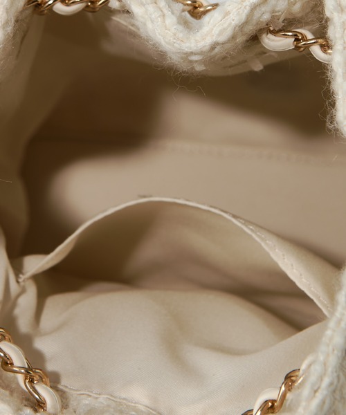 one after another NICE CLAUP（ワンアフターアナザーナイスクラップ）の「アソートキルティングリュック（バックパック/リュック・レディース・ピンク/ブラック/アイボリー・FREE）」の7枚目の写真