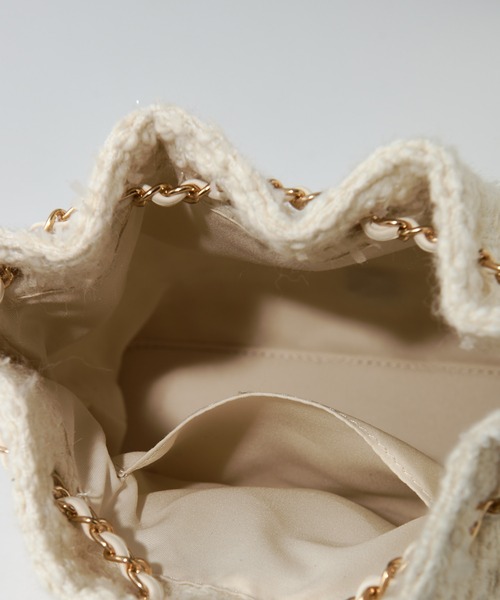 one after another NICE CLAUP（ワンアフターアナザーナイスクラップ）の「アソートキルティングリュック（バックパック/リュック・レディース・ピンク/ブラック/アイボリー・FREE）」の6枚目の写真