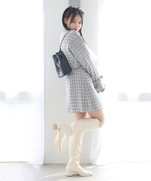 one after another NICE CLAUP（ワンアフターアナザーナイスクラップ）の「アソートキルティングリュック（バックパック/リュック・レディース・ピンク/ブラック/アイボリー・FREE）」の16枚目の写真