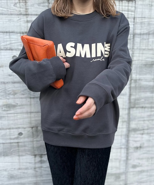 mi via loca（ミヴィアロカ）の「United Athle ジャスミン コットン100ウラケ ロゴスウェット 【PT NO. MVL005 ※2A】（スウェット・レディース・スミクロ/ライトベージュ/オフホワイト/ベージュ系その他・MEDIUM/X-LARGE）」の6枚目の写真