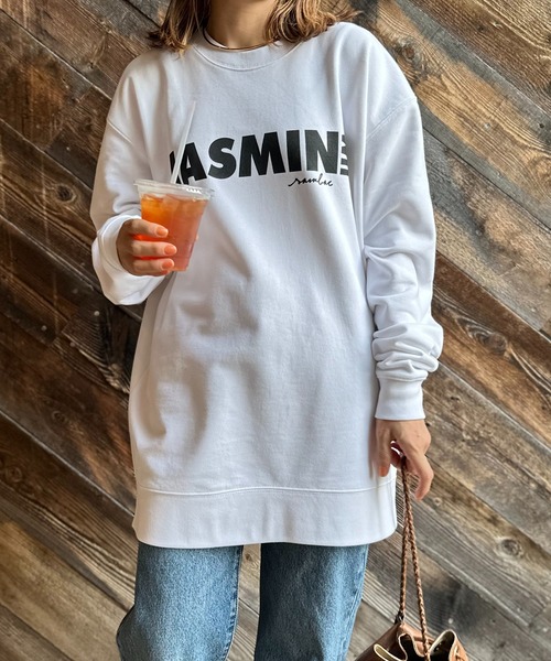 mi via loca（ミヴィアロカ）の「United Athle ジャスミン コットン100ウラケ ロゴスウェット 【PT NO. MVL005 ※2A】（スウェット・レディース・スミクロ/ライトベージュ/オフホワイト/ベージュ系その他・MEDIUM/X-LARGE）」の10枚目の写真