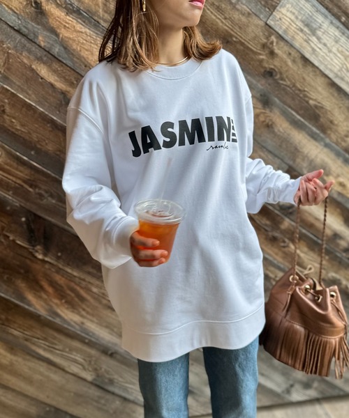 mi via loca（ミヴィアロカ）の「United Athle ジャスミン コットン100ウラケ ロゴスウェット 【PT NO. MVL005 ※2A】（スウェット・レディース・スミクロ/ライトベージュ/オフホワイト/ベージュ系その他・MEDIUM/X-LARGE）」の11枚目の写真