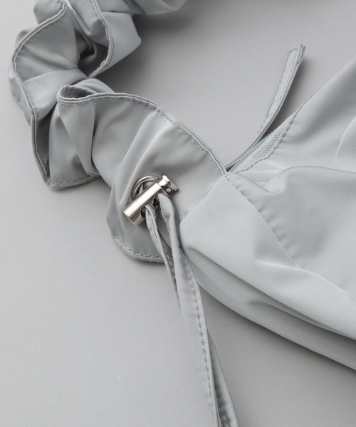 A part by（アパートバイ）の「2WAYドロストミニバッグ（ショルダーバッグ・レディース・ライトグレー/ブラック・FREE）」の8枚目の写真