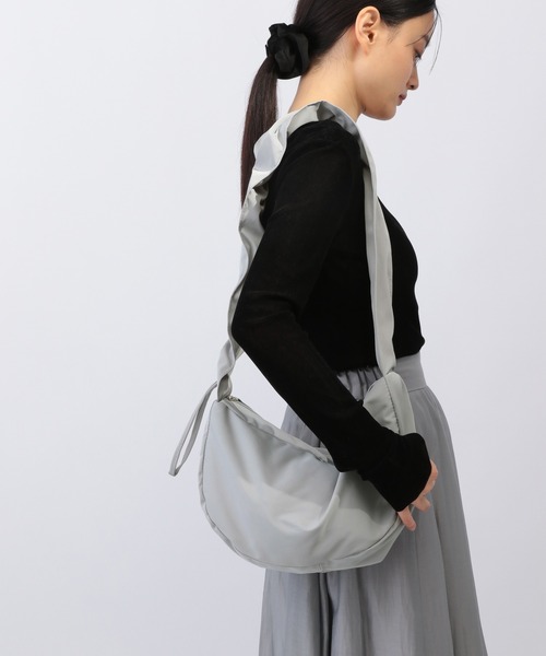 A part by（アパートバイ）の「2WAYドロストミニバッグ（ショルダーバッグ・レディース・ライトグレー/ブラック・FREE）」の16枚目の写真