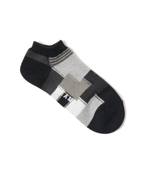 BEAMS(ビームス)の「BEAMS / パッチワーク アンクル ソックス(ソックス/靴下・メンズ・ブラック/オフホワイト/ベージュ/ネイビー・ONE SIZE)」の3枚目の写真