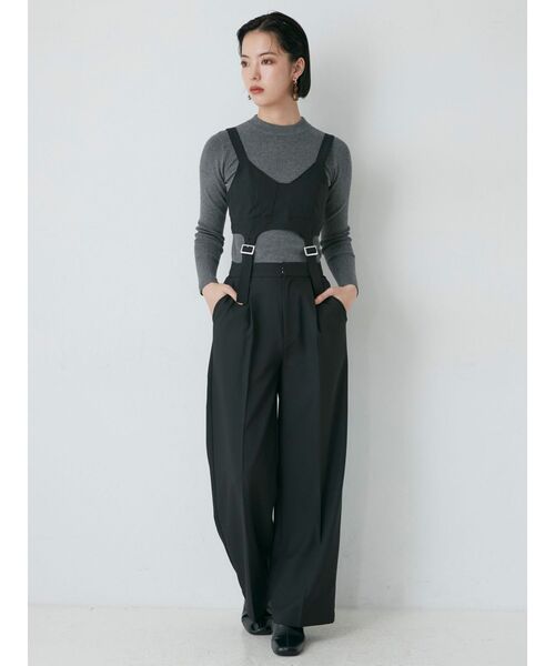 MURUA（ムルーア）の「ボトルネックニット（ニット/セーター・レディース・グリーン/グレー/ブラック/アイボリー・FREE）」の7枚目の写真