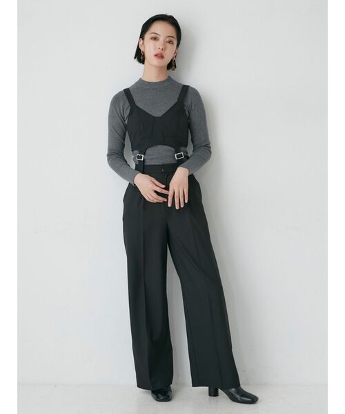 MURUA（ムルーア）の「ボトルネックニット（ニット/セーター・レディース・グリーン/グレー/ブラック/アイボリー・FREE）」の8枚目の写真