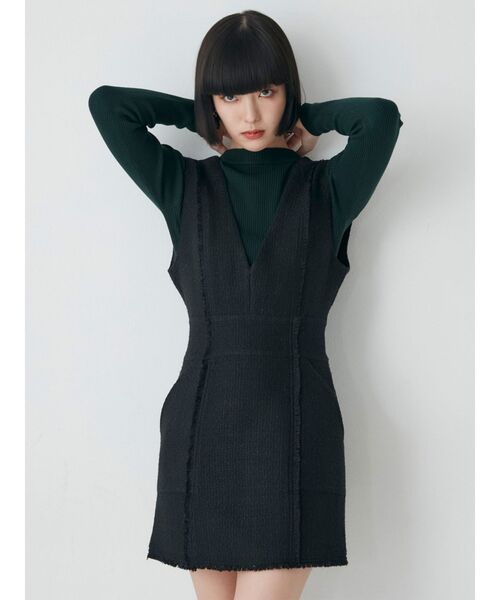 MURUA（ムルーア）の「ボトルネックニット（ニット/セーター・レディース・グリーン/グレー/ブラック/アイボリー・FREE）」の9枚目の写真