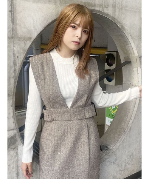 MURUA（ムルーア）の「ボトルネックニット（ニット/セーター・レディース・グリーン/グレー/ブラック/アイボリー・FREE）」の16枚目の写真