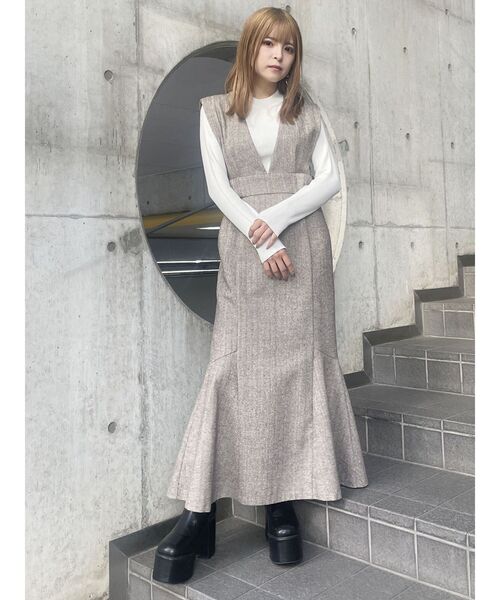 MURUA（ムルーア）の「ボトルネックニット（ニット/セーター・レディース・グリーン/グレー/ブラック/アイボリー・FREE）」の19枚目の写真