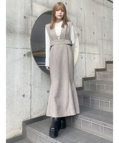 MURUA（ムルーア）の「ボトルネックニット（ニット/セーター・レディース・グリーン/グレー/ブラック/アイボリー・FREE）」の20枚目の写真