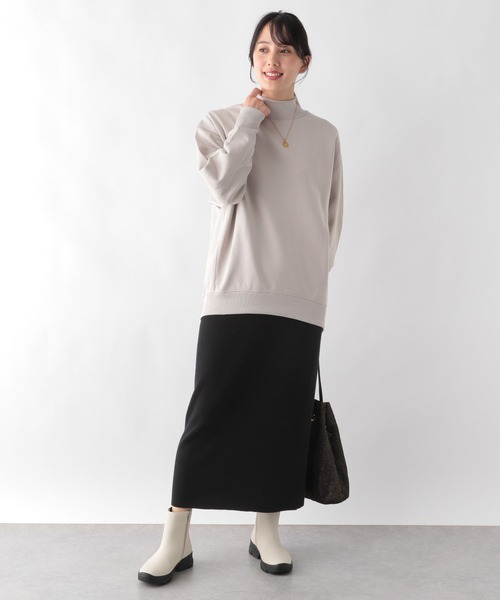 GLOBAL WORK（グローバルワーク）の「メルティニットアイラインスカート/972834（スカート・レディース・モカ/オリーブ/ブラック・LARGE/MEDIUM）」の5枚目の写真