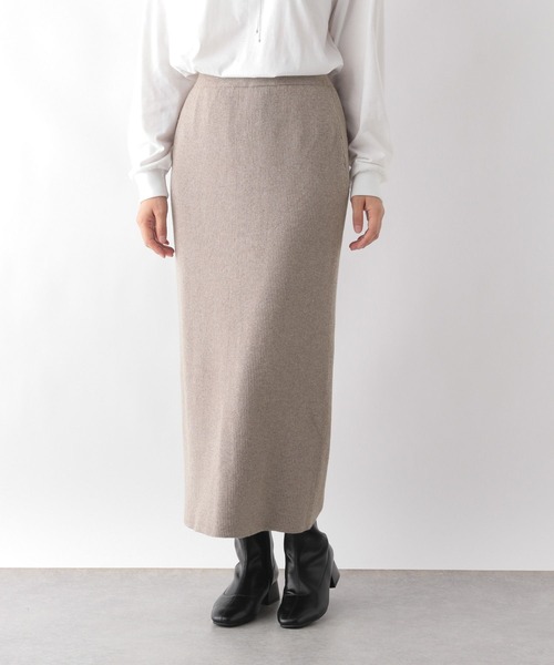 GLOBAL WORK（グローバルワーク）の「メルティニットアイラインスカート/972834（スカート・レディース・モカ/オリーブ/ブラック・LARGE/MEDIUM）」の10枚目の写真