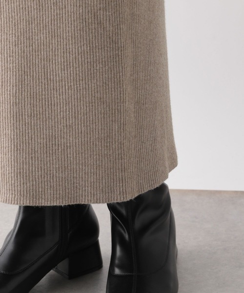 GLOBAL WORK（グローバルワーク）の「メルティニットアイラインスカート/972834（スカート・レディース・モカ/オリーブ/ブラック・LARGE/MEDIUM）」の20枚目の写真