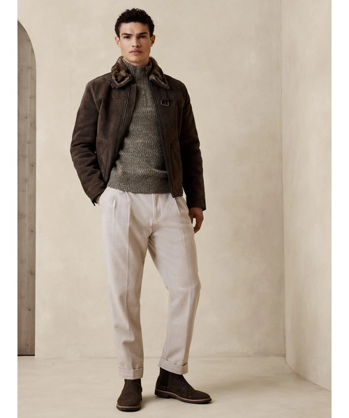 BANANA REPUBLIC FACTORY STORE(バナナリパブリック ファクトリーストア)の「BANANA REPUBLIC FACTORY STORE ジグザグハーフジップセーター(ニット/セーター・メンズ・ブラウン/レッド/グレー・M/L/S/XL)」の6枚目の写真