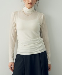 YECCA VECCA | シアーハイネックカットソー(Tシャツ/カットソー)