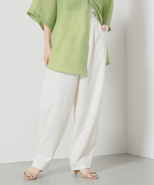 BEAMS HEART(ビームスハート)の「BEAMS HEART / ハイウエスト カーブパンツ(スラックス・レディース・ホワイト系その他5/ブラック・SMALL/MEDIUM)」の6枚目の写真
