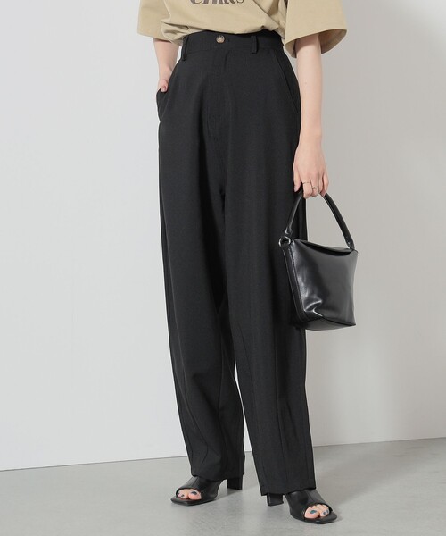 BEAMS HEART(ビームスハート)の「BEAMS HEART / ハイウエスト カーブパンツ(スラックス・レディース・ホワイト系その他5/ブラック・SMALL/MEDIUM)」の9枚目の写真
