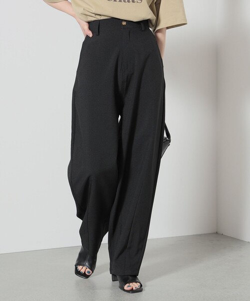 BEAMS HEART(ビームスハート)の「BEAMS HEART / ハイウエスト カーブパンツ(スラックス・レディース・ホワイト系その他5/ブラック・SMALL/MEDIUM)」の10枚目の写真