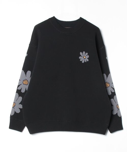 はるてぃん　atlica アティカ リング& L'essage ニット2点 セール】ATELANE/ポリエステルエアリーニットWジャガード クルーネック