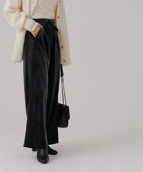 Cutie Blonde（キューティーブロンド）の「◆ライン入りベロアイージーワイドパンツ（その他パンツ・レディース・サンドベージュ/ブルー/チャコールグレー・03/02/04）」の6枚目の写真