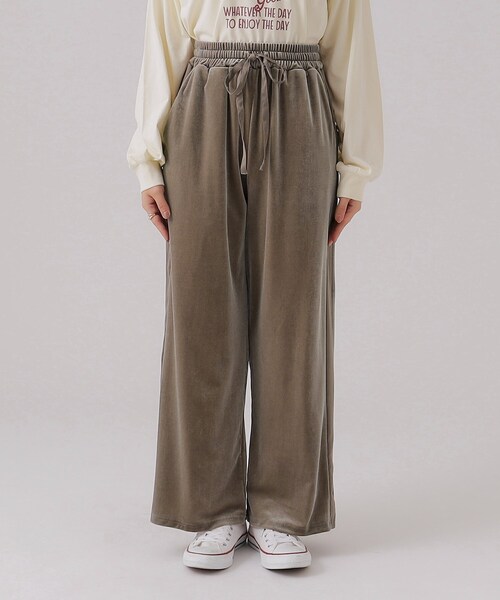 Cutie Blonde（キューティーブロンド）の「◆ライン入りベロアイージーワイドパンツ（その他パンツ・レディース・サンドベージュ/ブルー/チャコールグレー・03/02/04）」の19枚目の写真